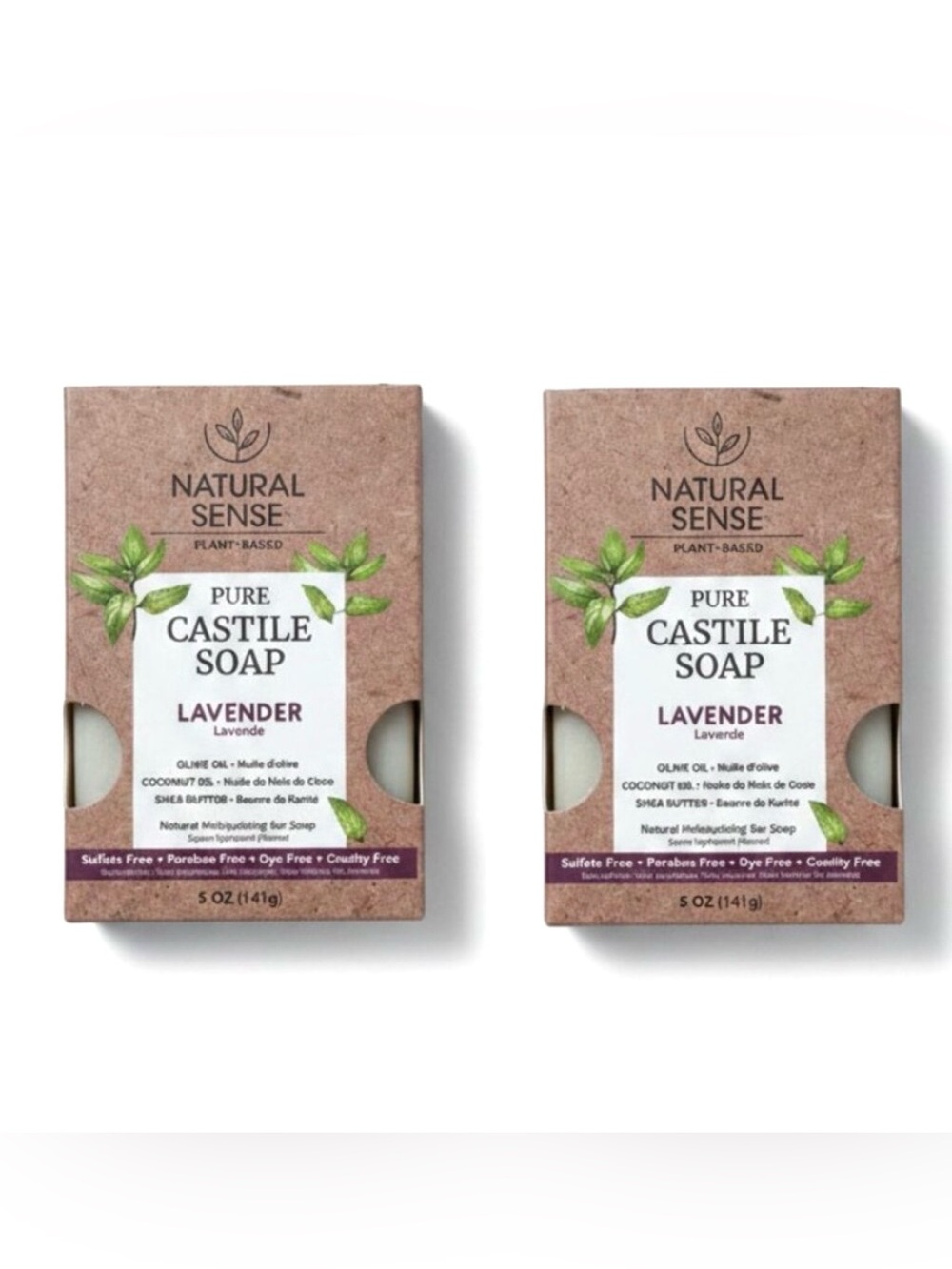 3 Pure Castile Soap 2LAVENDER & 1ALMOND
